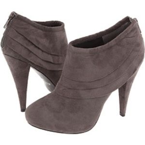 Aldo grey suede booties